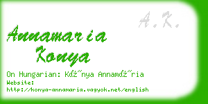 annamaria konya business card